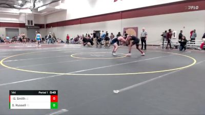 144 lbs 7th Place Match - Gregory Smith, Lawrence Central vs Gray Russell, Franklin Central