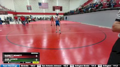 120 lbs Semifinal - Barrett Bennett, Lucas Lovejoy vs Gabe Aldaco, Grapevine