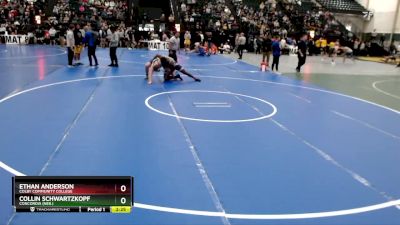 197 lbs Champ. Round 1 - Ethan Anderson, Colby Community College vs Collin Schwartzkopf, Concordia (Neb.)