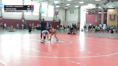 128 lbs Semifinal - Victoria Carbonaro, Blair Academy vs Bettie Rains, Thornton High School