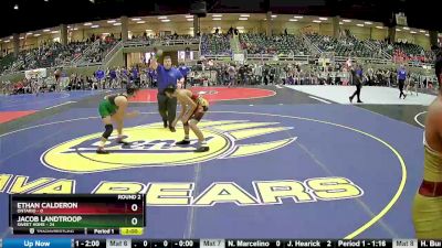 134 lbs Round 2 (4 Team) - Ethan Calderon, Ontario vs Jacob Landtroop, Sweet Home