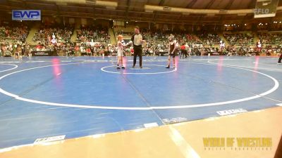 61 lbs Round Of 32 - Maxim DeShon, Neighborhood Wrestling Club vs Bowen Leavitt, Ponca City Wildcat Wrestling