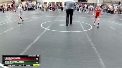 65 lbs 1st Place Match - Gannon McCardell, Manchester vs Merrick Fraser, Warhawks