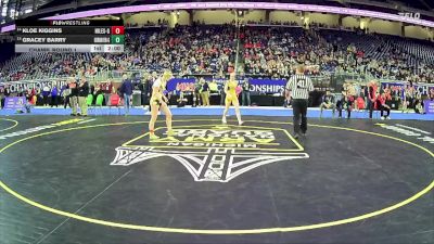 Girls-115 lbs Champ. Round 1 - Gracey Barry, Grand Haven Hs Girls vs Kloe Kiggins, Niles Hs Girls