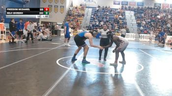 215 lbs Quarterfinals (8 Team) - Freedom McDaniel, Braden River vs Milo Moreno, Charlotte Hs