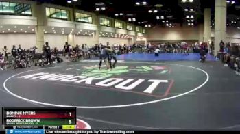 106 lbs Round 1 (10 Team) - Roderick Brown, Eagles Wrestling Dev vs Dominic Myers, Bandits