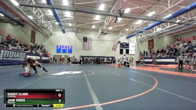 100 lbs Quarterfinal - Sandy Clark, Clinton vs Jade Weiss, DeKalb