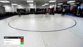 130 lbs Quarterfinal - Kiaben Kennedy, Smittys Barn vs Connor Swaim, Top Flight Wrestling Academy