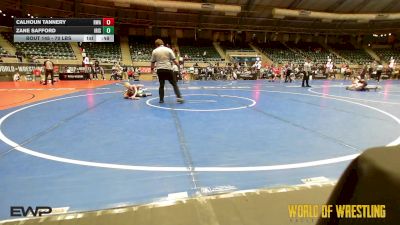 70 lbs Consi Of 16 #1 - Calhoun Tannery, Roundtree Wrestling Academy vs Zane Safford, Irish Wrestling Club