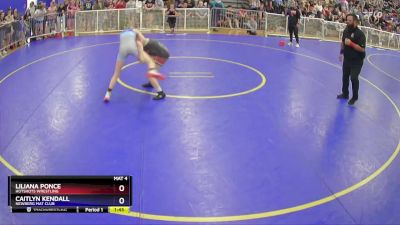 100 lbs Semifinal - Liliana Ponce, HotShots Wrestling vs Caitlyn Kendall, Newberg Mat Club