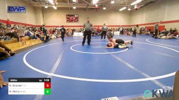 130 lbs Quarterfinal - Kaiden Kromer, F-5 Grappling vs Remington Perry, Springdale Youth Wrestling