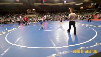 80 lbs Round Of 32 - Urijah Brankle, Kansas Young Guns vs Bradley Bauman, Kodiak Attack