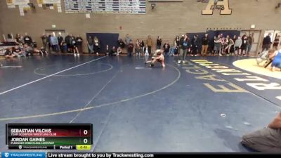 85 lbs Round 2 - Sebastian Vilchis, Team Scorpion Wrestling Club vs Jordan Gaines, Punisher Wrestling Company