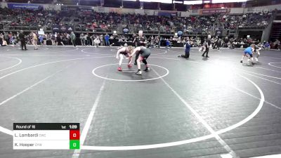 125 lbs Round Of 16 - Logan Lombardi, Crusader Wrestling Club vs Kamden Hooper, Odessa Youth Wrestling Club