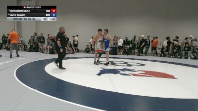 72 kg Champ. Rd Of 32 - Brandon Dean, Bison Wrestling Club vs Jake Glade, Mustang Wrestling Club