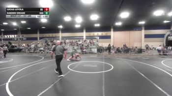 137 lbs Quarterfinal - Lucas Loyola, Big Cat Wrestling vs Kaeden Orians, Gold Rush Wr Ac