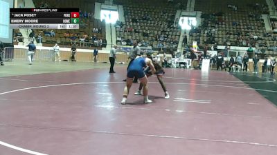 6A 150 lbs Champ. Round 2 - Emery Moore, Homewood Hs vs Jack Posey, Pike Road School