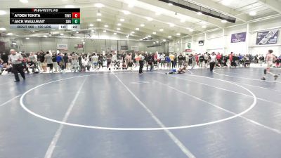 120 lbs Cons. Quarters - Ayden Tokita, Team Idaho Wrestling Club vs Jack Wallukait, Sebolt Wrestling Academy