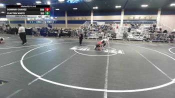 66 lbs 2nd Place - Dominik Chavez, Dominate WC vs Clayten White, Bison WC