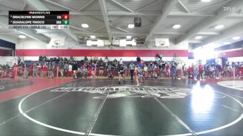 Girls 132 lbs Quarterfinal - Gracelynn Morris, Central Valley Girls vs Guadalupe Tinoco, Gridley Girls