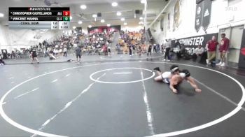 144 lbs Cons. Semi - Vincent Hanna, Calvary Chapel/SA vs Christopher Castellanos, Anaheim