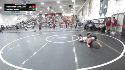 144 lbs Cons. Semi - Vincent Hanna, Calvary Chapel/SA vs Christopher Castellanos, Anaheim