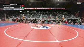 4A-175 lbs Cons. Round 1 - Bobby Mathews, Cheyenne East vs Jordan May, Riverton