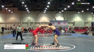 197 lbs 3rd place - Jeric Kasunic, American vs Jacob Holschlag, University Of Northern Iowa