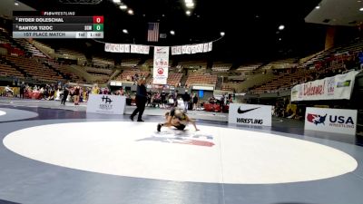 Cadet Boys Lower - 113 lbs 1st Place Match - Ryder Doleschal vs Santos Tizoc, Silver Creek WC