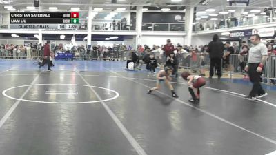 44 lbs Quarterfinal - Christian Sateriale, Dedham vs Liam Liu, Show-Me-Academy
