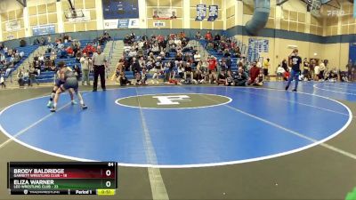 84 lbs Placement Matches (8 Team) - Brody Baldridge, Garrett Wrestling Club vs Eliza Warner, Leo Wrestling Club