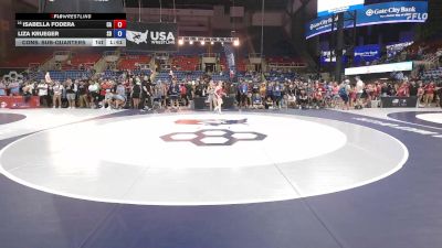 105 lbs Cons. Sub-quarters - Isabella Fodera, CA vs Liza Krueger, SD