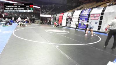 285 Class 3 lbs Champ. Round 1 - Zyan Knollmeyer, Helias Catholic vs Anthony Washington, Holt