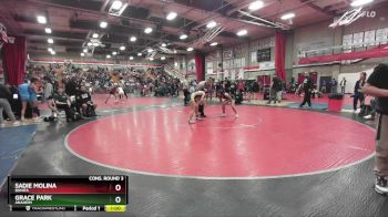 100 lbs Cons. Round 3 - Sadie Molina, Bonita vs Grace Park, Anaheim