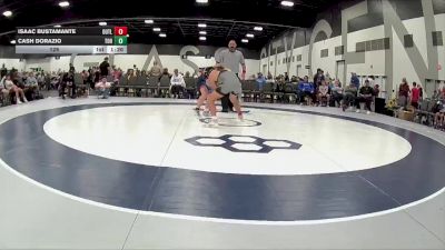 129 lbs Round 3 (6 Team) - Isaac Bustamante, Indiana Outlaws vs Cash Dorazio, Team Ohio