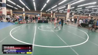 112 lbs Cons. Round 2 - Taylor Niece, Heart And Pride Wrestling Club vs Hailey Miranda, Finesse Wrestling Club