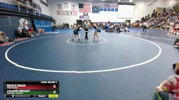 120 lbs Cons. Round 3 - LouAnn Bryant, Campbell County vs Nicole Biggs, Wheatland