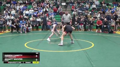 106 lbs Champ. Round 2 - Andrew Cassetty, Lake (uniontown) vs Bennett Wachter, Elyria