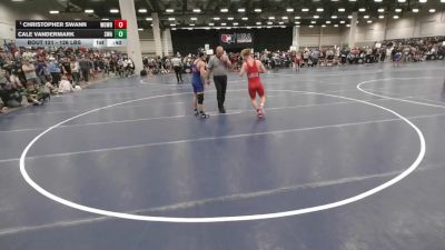 126 lbs Champ. Rd Of 16 - Christopher Swann, Woodshed Wrestling vs Cale Vandermark, Sebolt Wrestling Academy