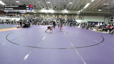 124 lbs Cons. Round 2 - Isla Baeza, Missouri Valley College vs Malia Burkhardt, Campbellsville University