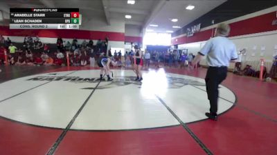 Girls 132 lbs Cons. Round 2 - Leah Schaden, UPrep Girls vs Arabelle Starr, Etna Girls