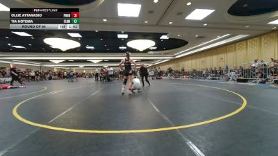 109 lbs Round Of 64 - Ollie Attanasio, Pounders WC vs Tia Hotema, Flow Academy HI