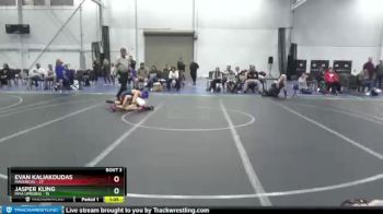 80 lbs Round 1 (8 Team) - Jasper Kling, MMA Uprising vs Evan Kaliakoudas, Mavericks