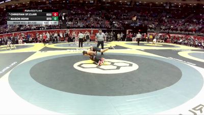 D1-132 lbs Quarterfinal - Mason Rohr, Mass. Perry vs Christian St.Clair, Wester. South