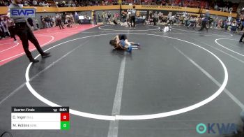 52 lbs Quarterfinal - Cason Inger, Bull Trained vs Maxon Rollins, Noble Takedown Club