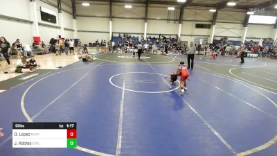 65 lbs Semifinal - Dominik Lopez, Mustang WC vs Joaquin Robles, Cyclones Wrestling And Fitness