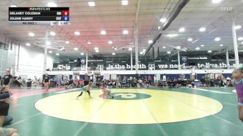 57 lbs Rr Rnd 1 - Delaney Coleman, Kraken Black - Girls vs Jolene Hardy, Central Pennies