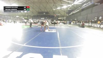 Girls 3A 155 lbs Cons. Round 4 - Helora Agrippa, University (Girls) vs Jasmine Sullivan, Central Kitsap (Girls)