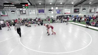 Junior Boys - 138 lbs Champ. Round 2 - Lucas Schroeder, Powerhouse Wrestling Club vs Hudson Farris, Threestyle Wrestling Of Oklahoma