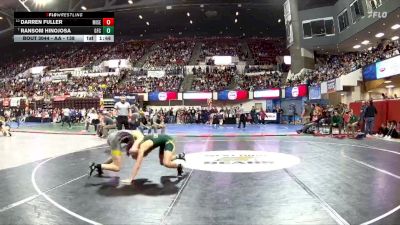 AA - 138 lbs Champ. Round 1 - Ransom Hinojosa, Great Falls CMR vs Darren Fuller, Missoula Sentinel